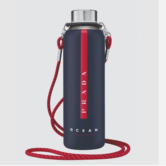 Prada Luna Rossa Screw-Top & Handle 16 oz Water Bottle New In Box - Picture 1 of 3